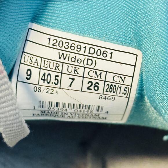 Brooks Shoes Womens 9 Gray Teal Glycerin 20 Running Cushion Athletic Sneakers - Picture 9 of 11